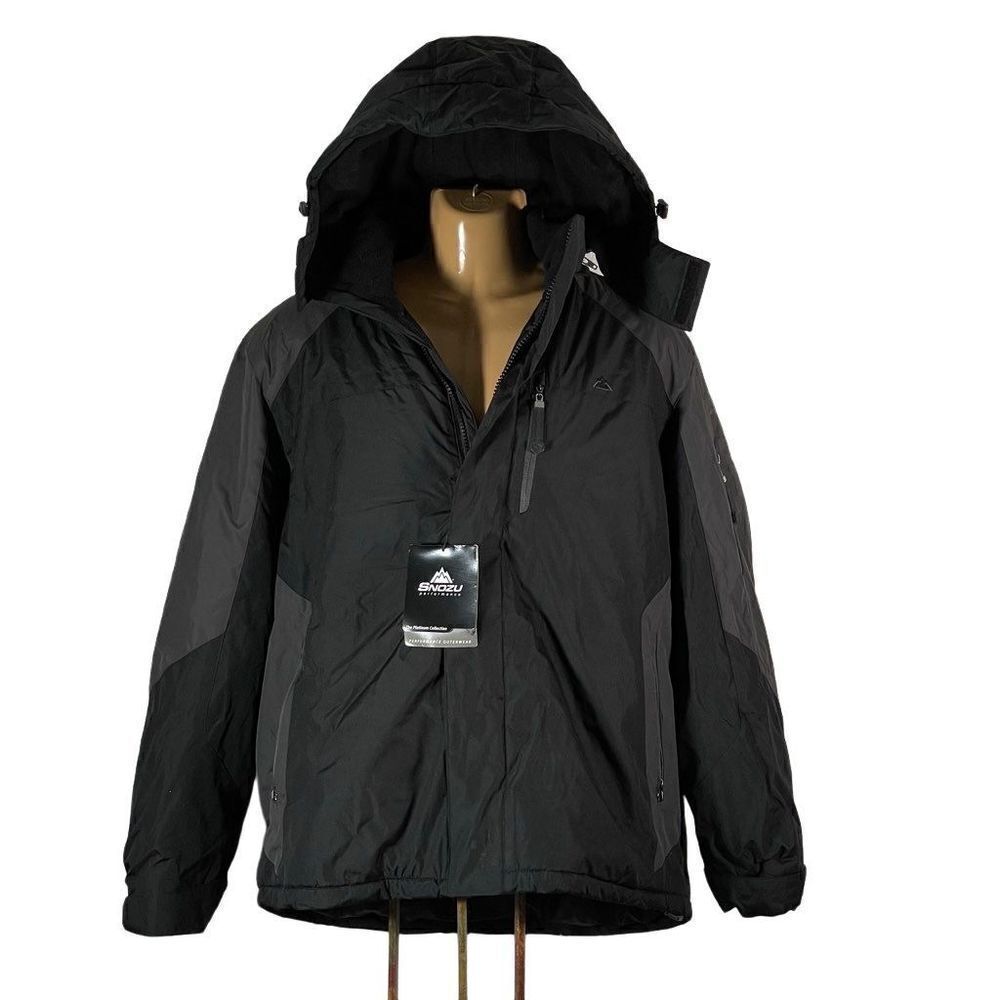 NWT SNOZU PERFORMANCE XL Vintage Black Grey outwear Sky Snow All weather Jacket